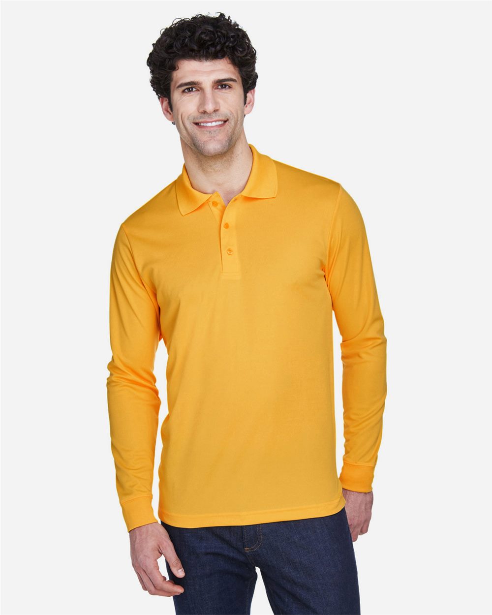 CORE365® Men's Pinnacle Performance Long Sleeve Piqué Polo
