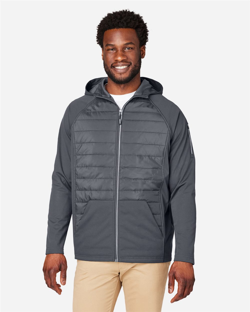 CORE365® Unisex Techno Lite Hybrid Hooded Jacket