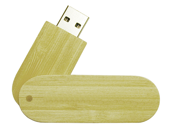 Wood Swivel USB Flash Drive