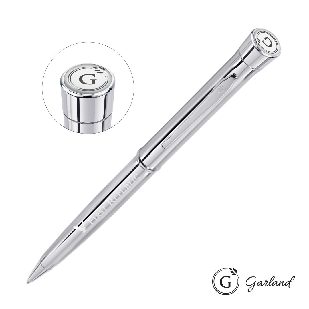Garland® Signature Twist Ballpoint Pen - Chrome 1