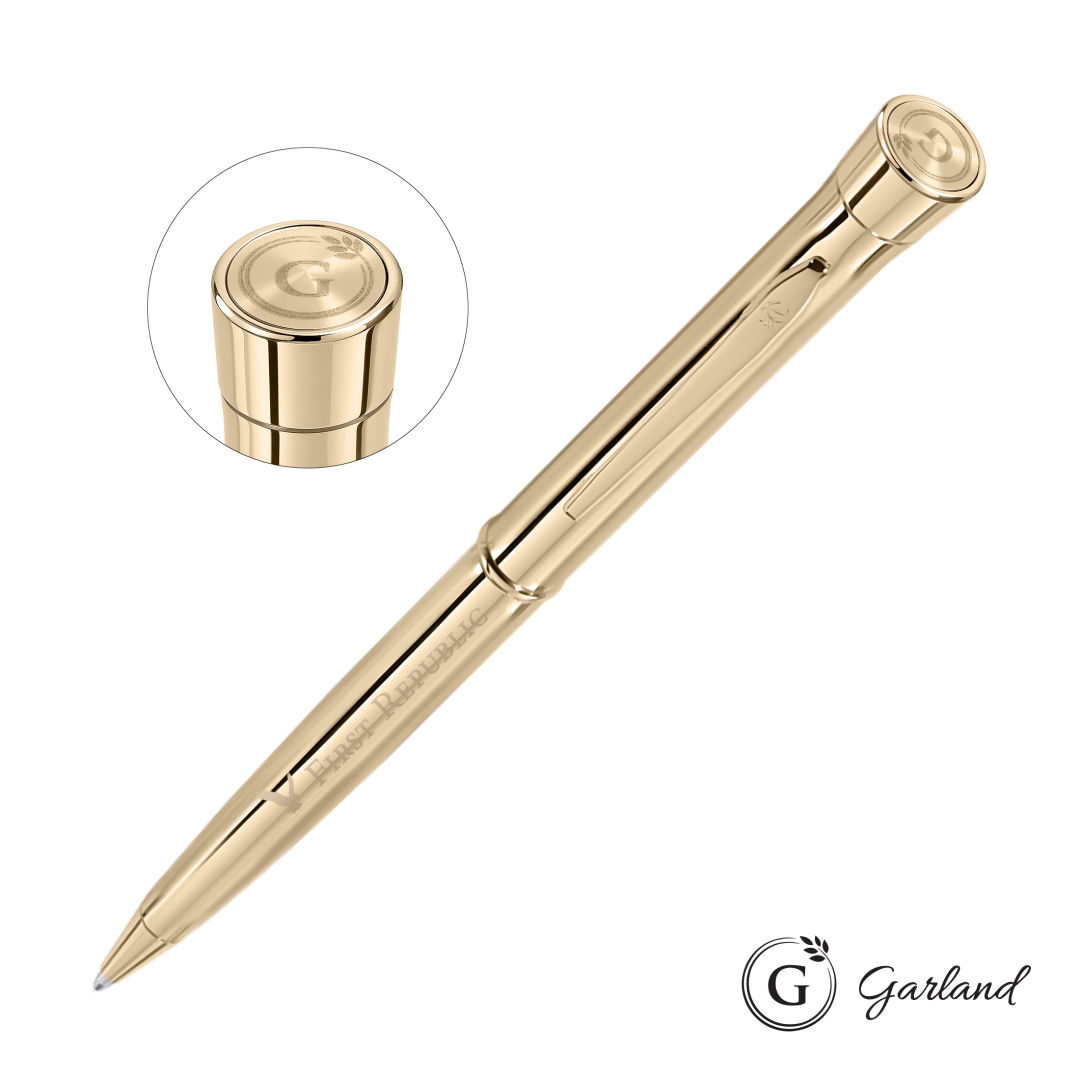 Garland® Signature Emblem Twist Ballpoint Pen - Gold 1