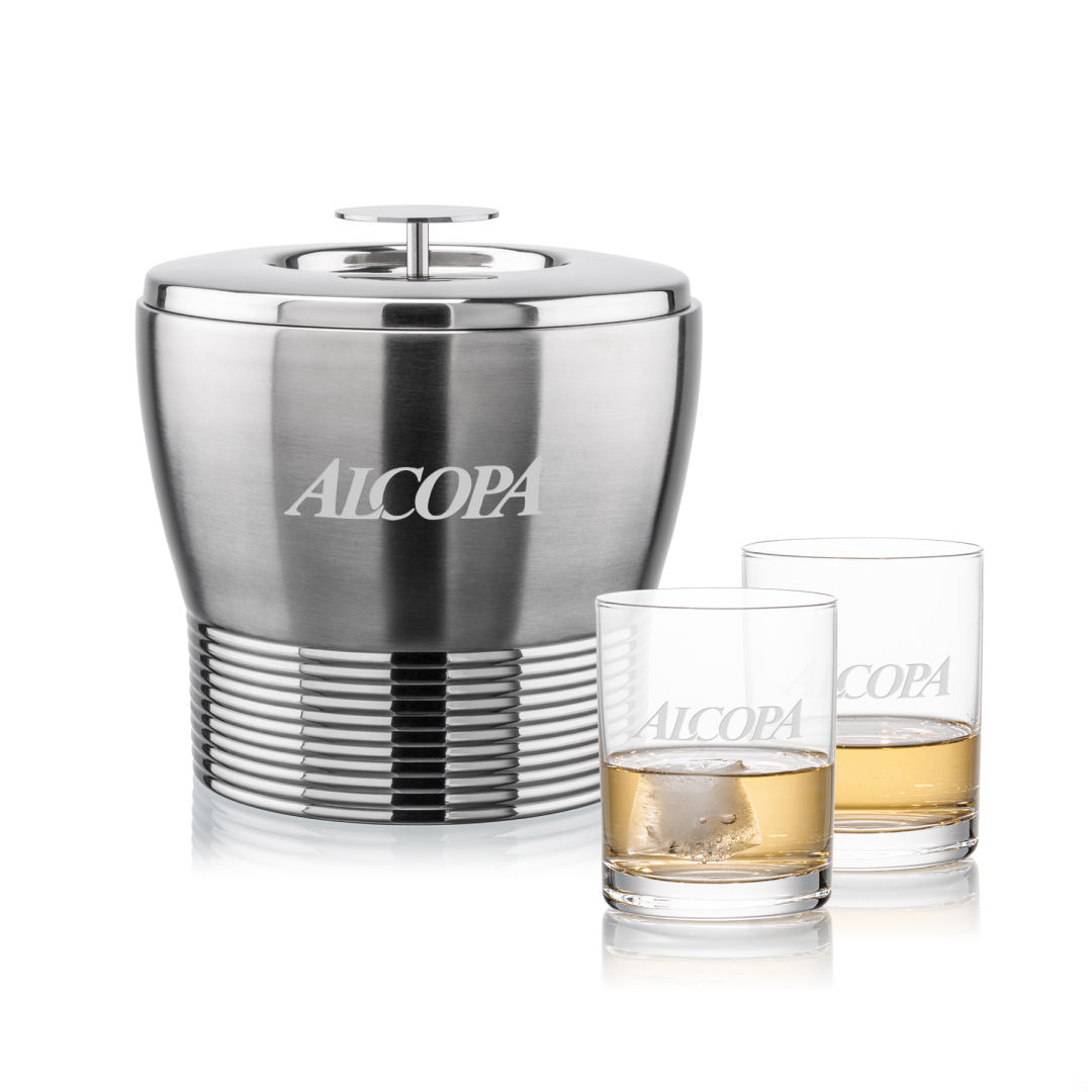 Genoa Ice Bucket & Monterey On-the-Rocks Set 1