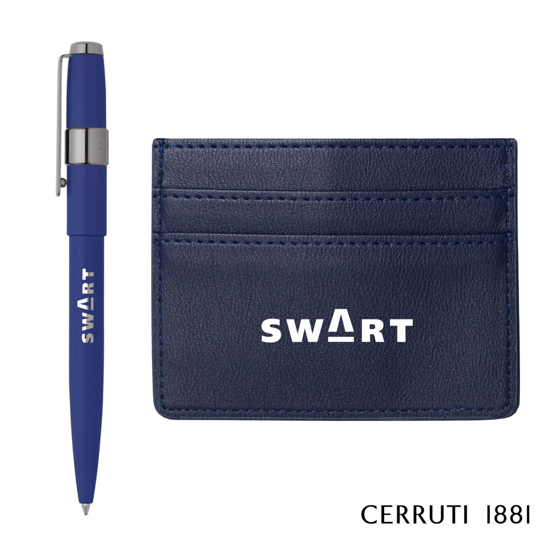 Cerruti 1881® Brick Card Holder & Block Pen Gift Set 1