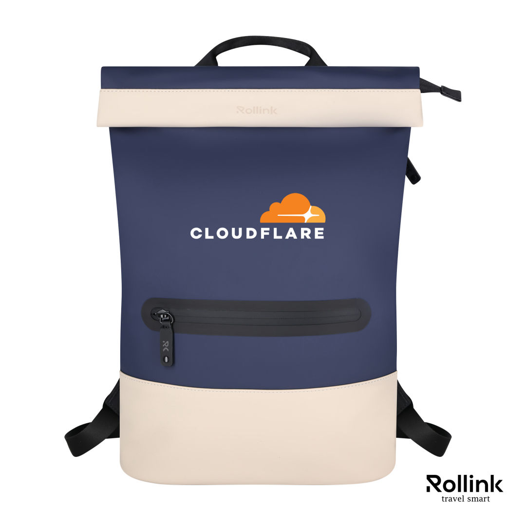 Rollink? Luno SmartTec Laptop Backpack - Navy Blue