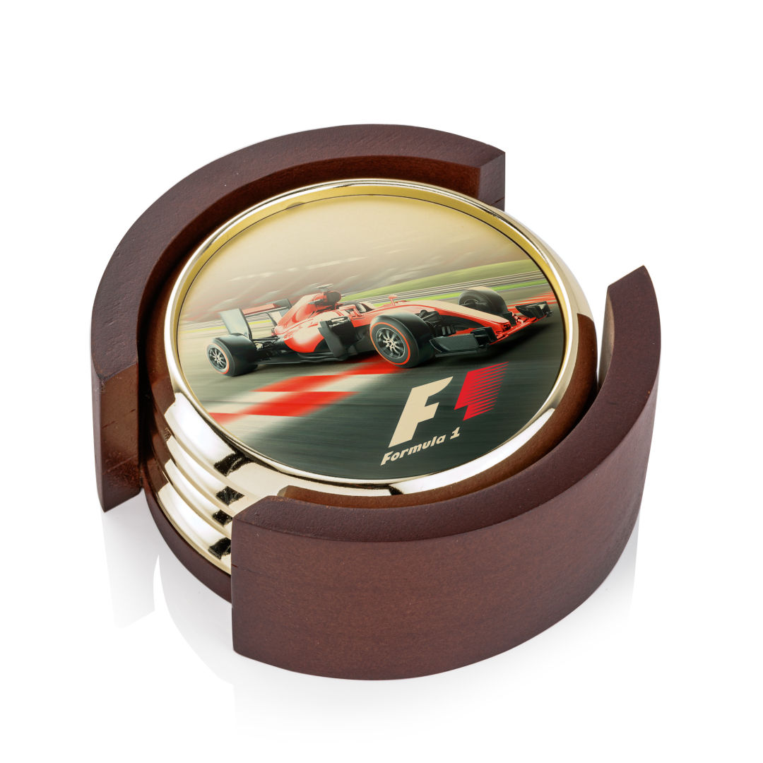 Danville VividPrint™ Coaster on Colfax Base - Set of 4 1