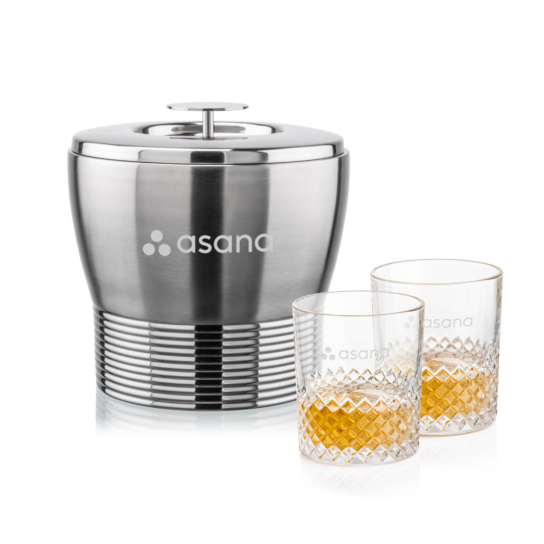 Genoa Ice Bucket & Tacoma On-the-Rocks Set 1