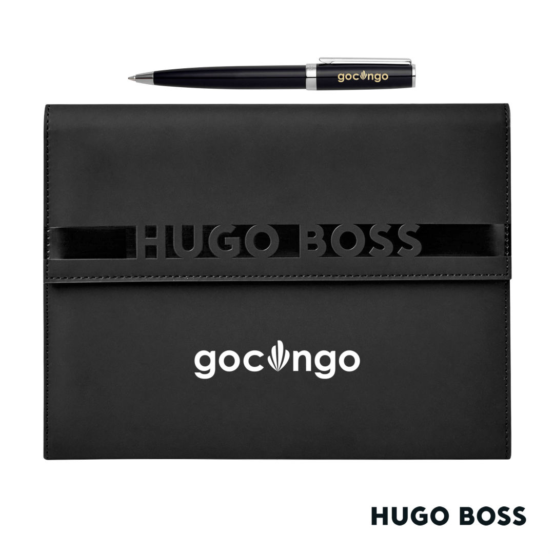 Hugo Boss® Ballpoint Pen & A5 Folder Set 1