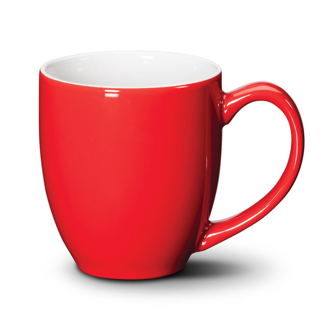 Bistro Mug - 16oz - Imprinted - Red / 16 oz (Blank)