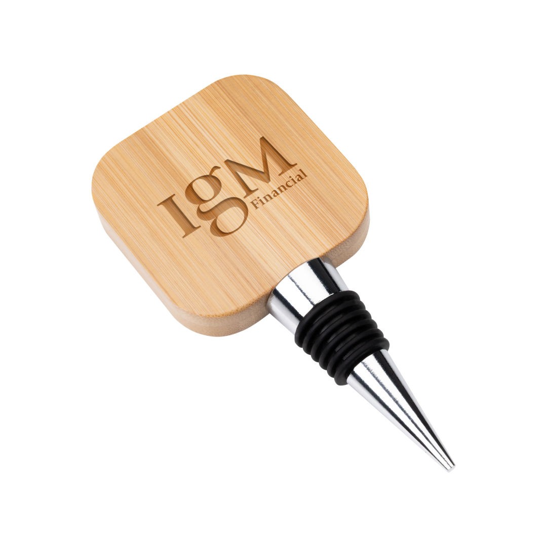 Kirtle Bamboo Bottle Stopper w/Bottle Opener 1