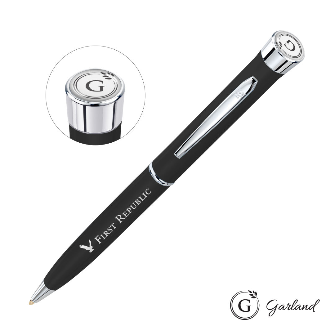 Garland® Color Matte Twist Ballpoint Pen - Chrome 1