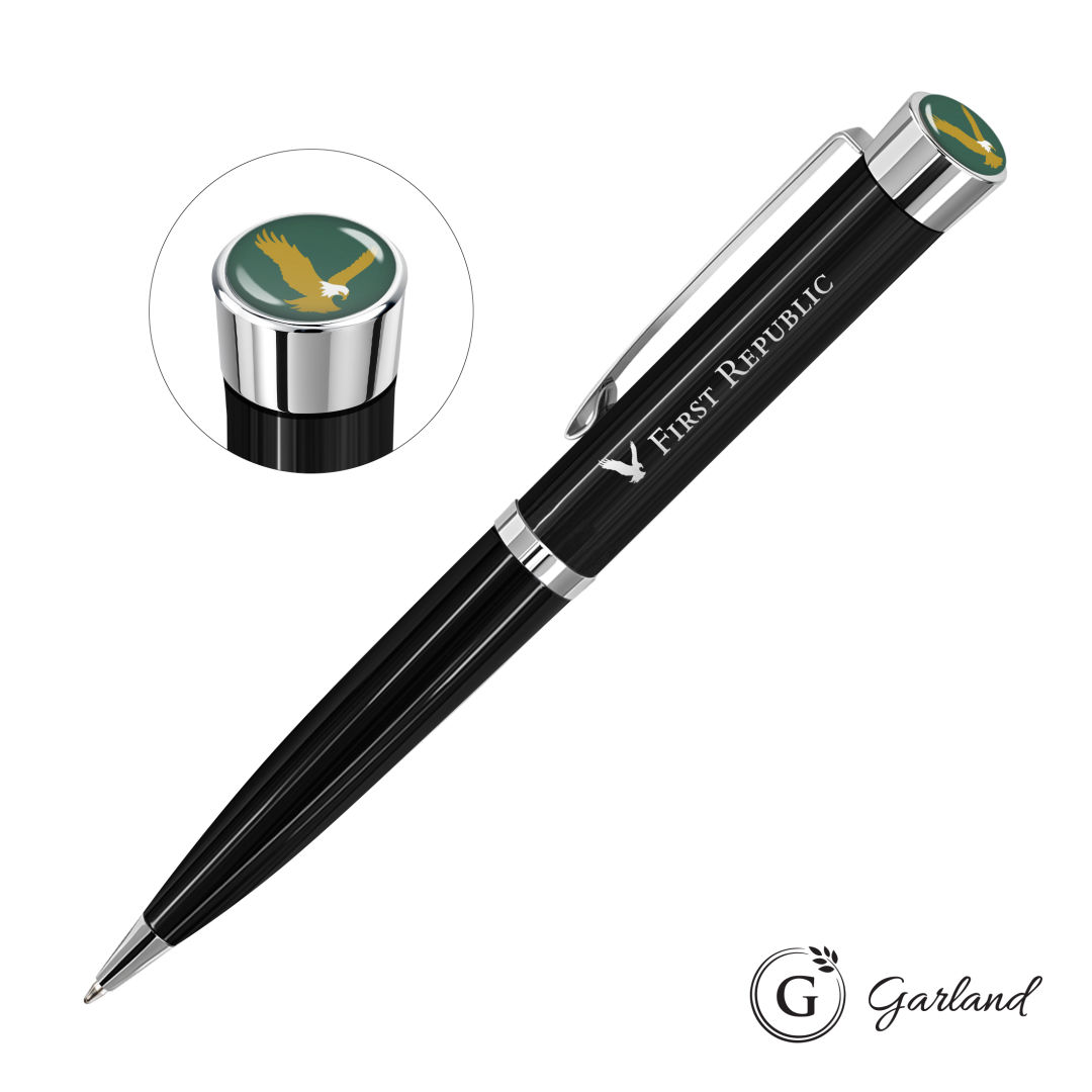 Garland® Executive Custom Color Ballpoint Twist Pen - Chrome 1