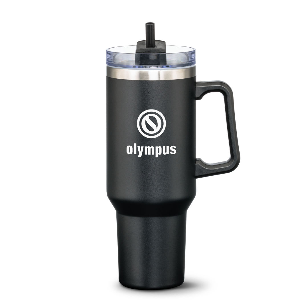 Compeer Handle Travel Mug w/Straw - 40oz 1