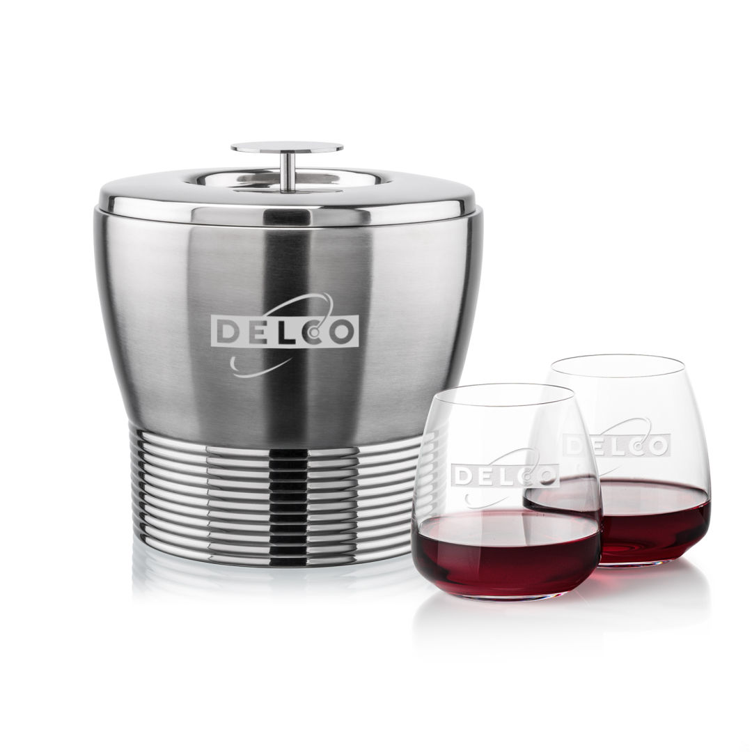 Genoa Ice Bucket & Hogarth On-the-Rocks Set 1