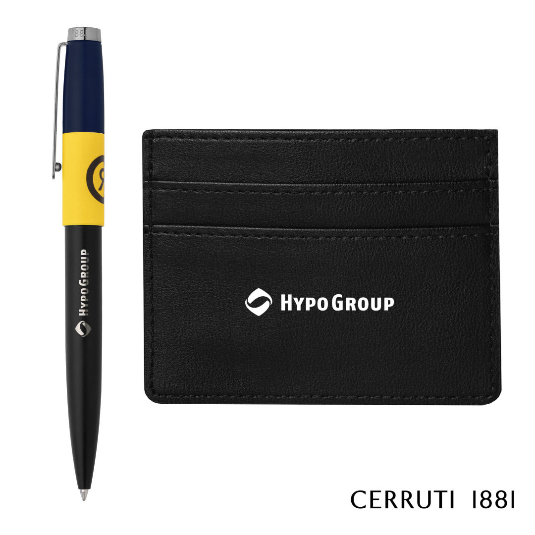 Cerruti 1881® Brick Ballpoint Pen & Card Holder Gift Set 1