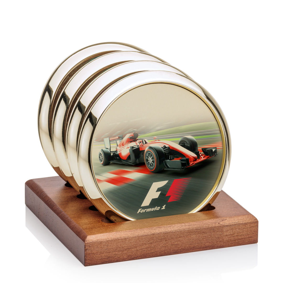 Danville VividPrint™ Coaster on Porterfield Base - Set of 4 1