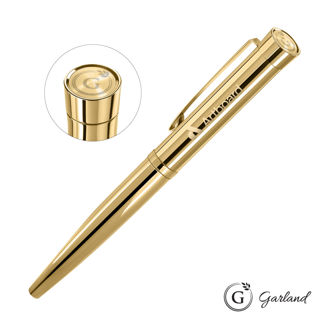 Garland® Executive Signature Emblem Rollerball Pen - Gold 1