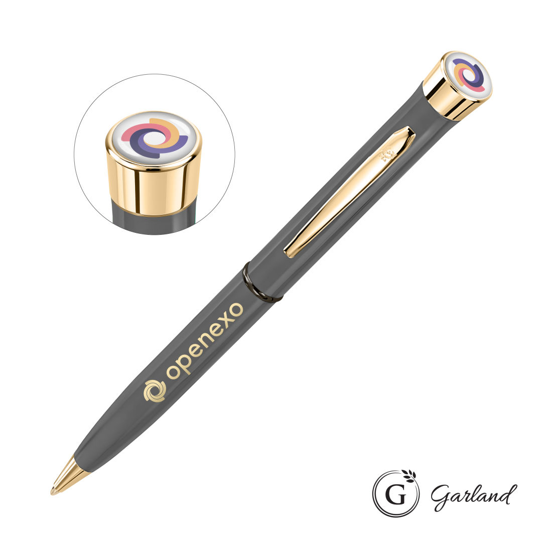 Garland® Recycled Custom Ballpoint Twist Pen - Gold Accent 1