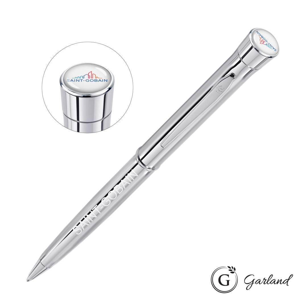 Garland® Signature Custom Twist Ballpoint Pen - Chrome 1