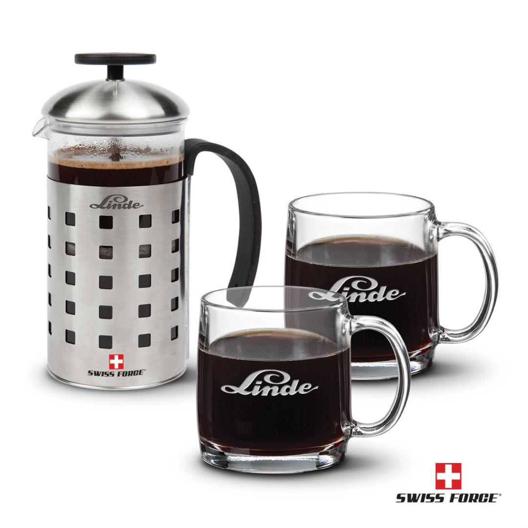 Swiss Force® Coffee Press & Nordic Mug Set 1