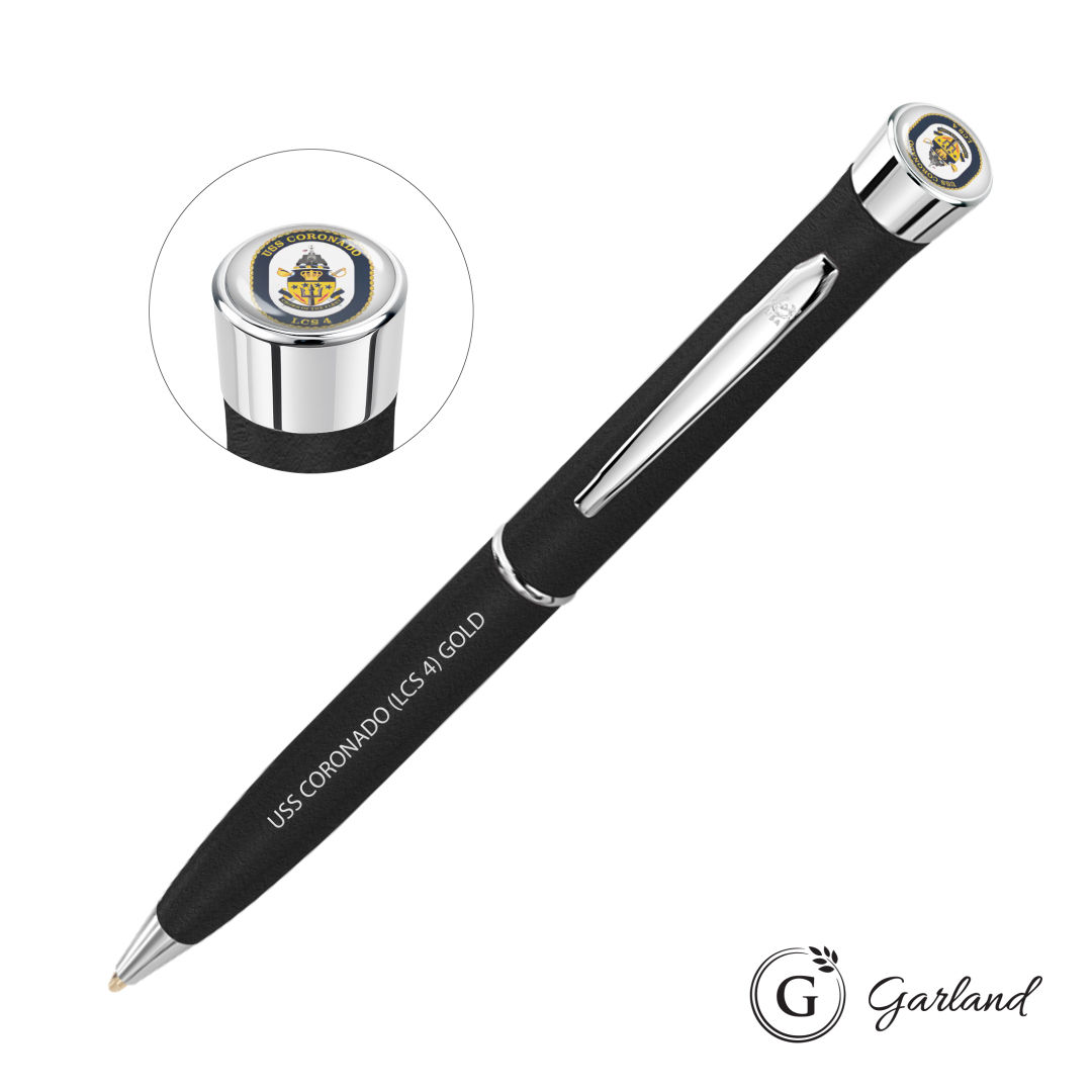 Garland® Tactical Custom Textured Twist Pen - Chrome 1