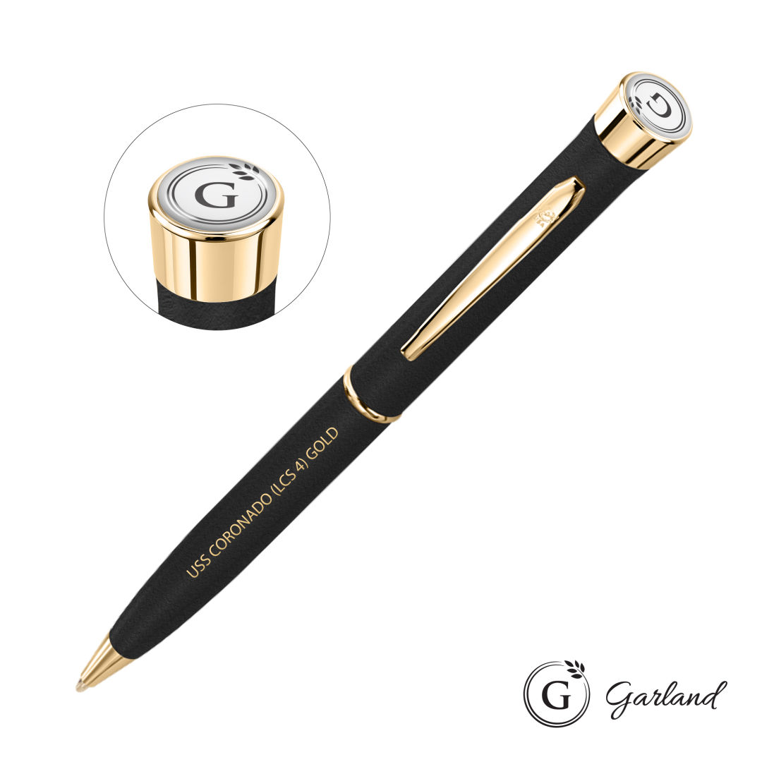 Garland® Tactical Textured Twist Ballpoint Pen - Gold Accent 1