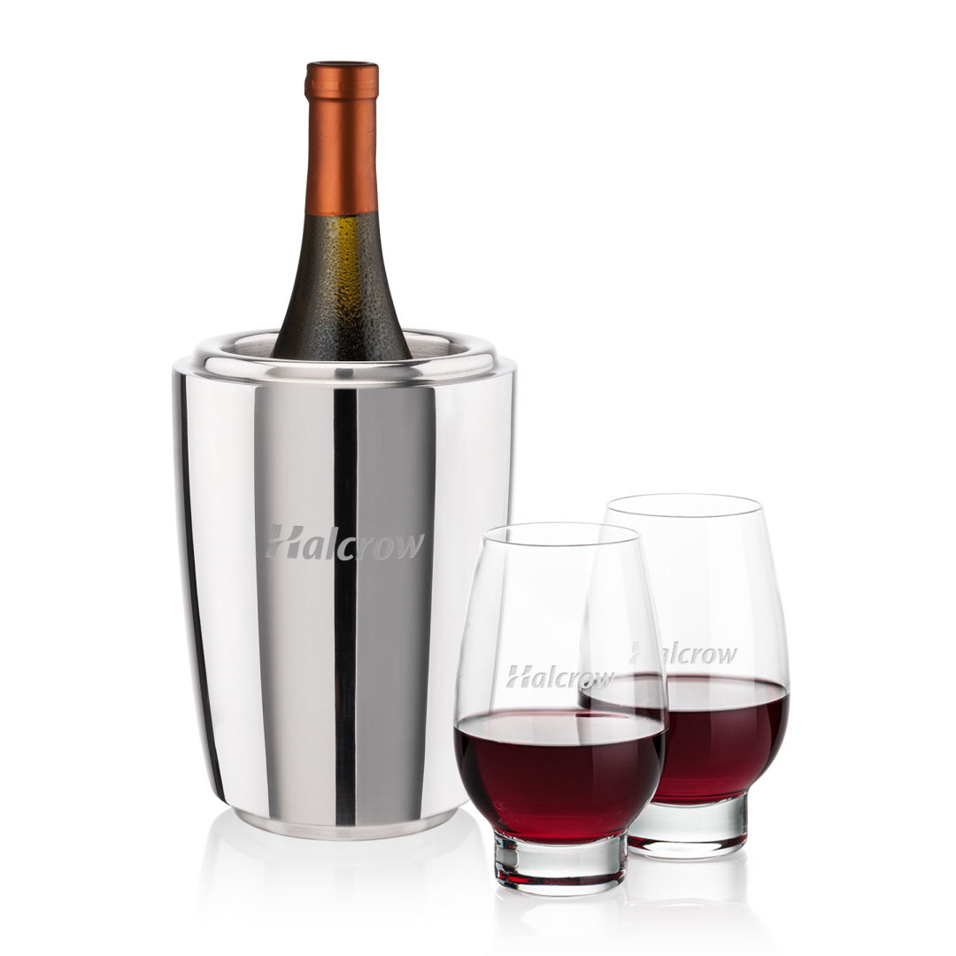 Pescara Wine Cooler & Glenarden Stemless Wine Set 1
