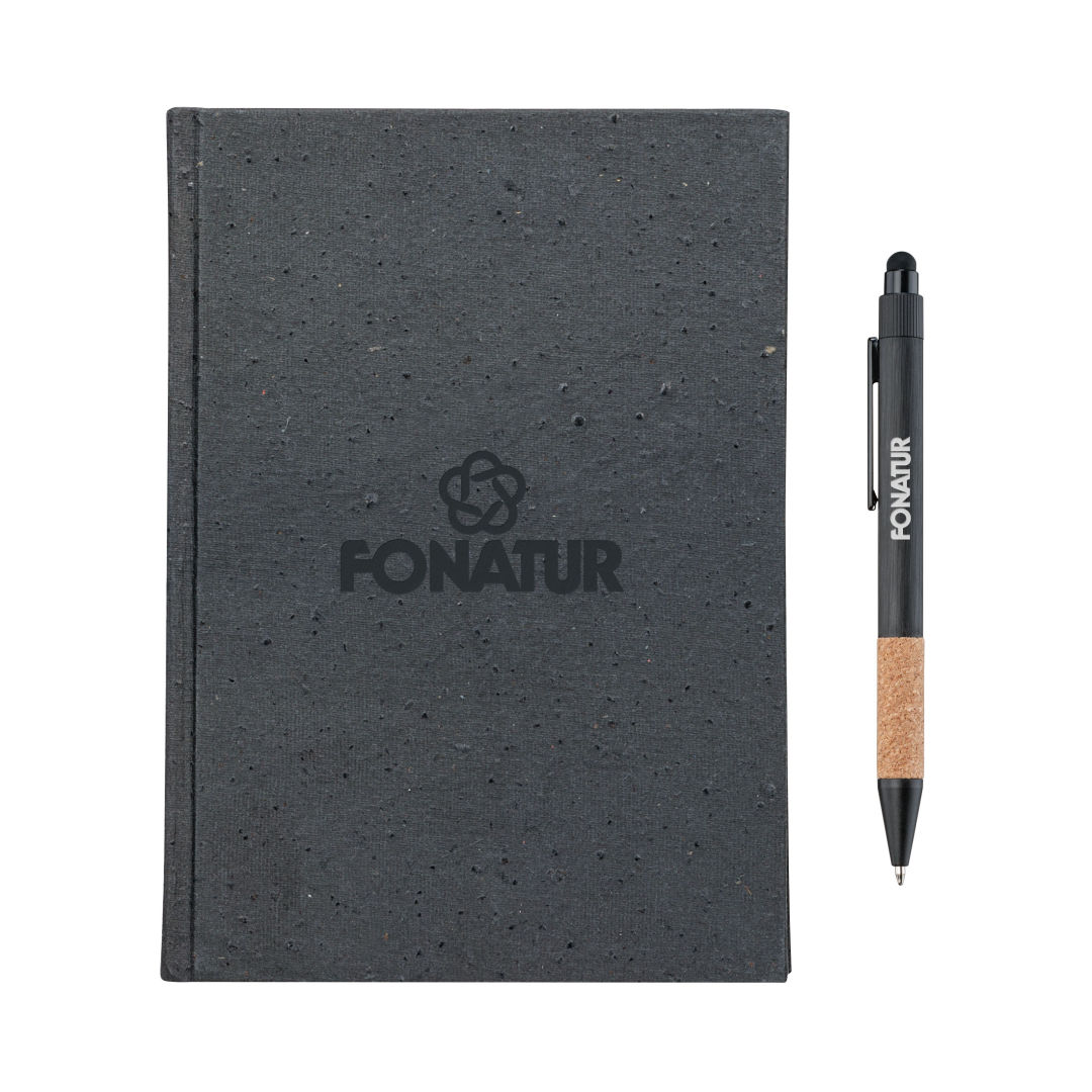 Tree Free Notebook/Manuel Recycled Pen Gift Set 1