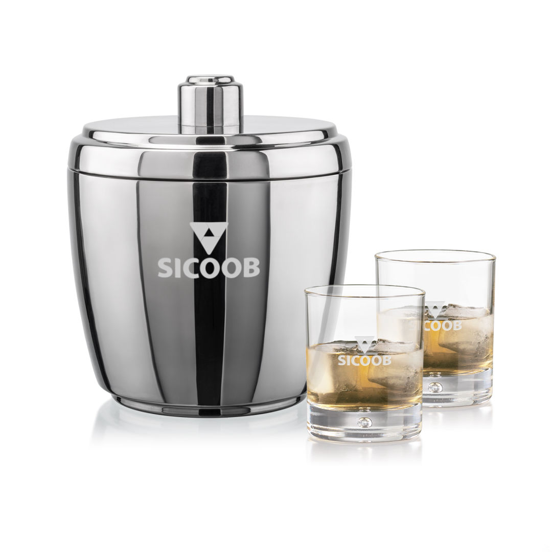Pescara Ice Bucket & Bastia On-the-Rocks Set 1