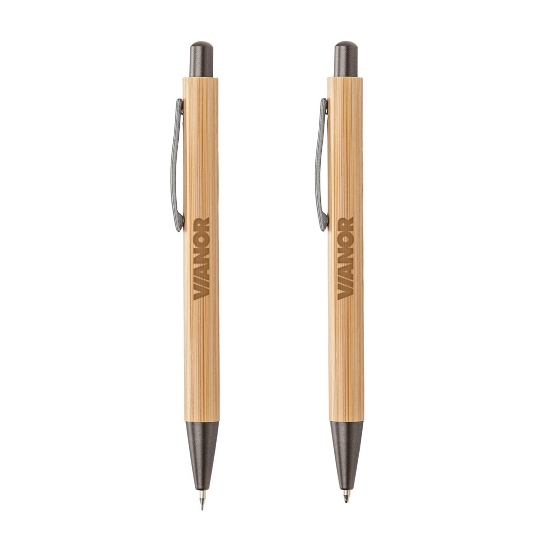 Lucky Clicker Bamboo Pen & Pencil Set 1
