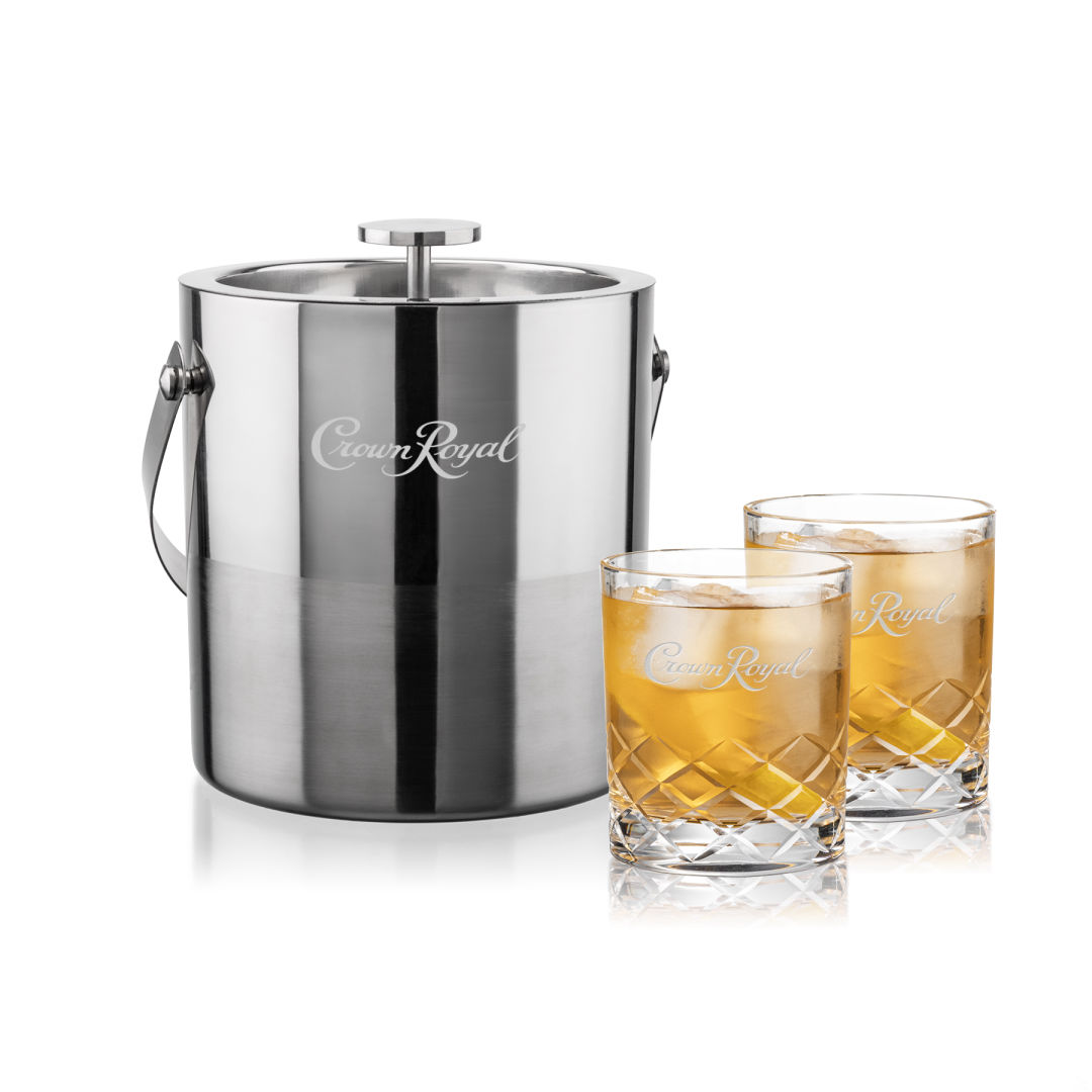 Catania Ice Bucket & Durham On-the-Rocks Set 1