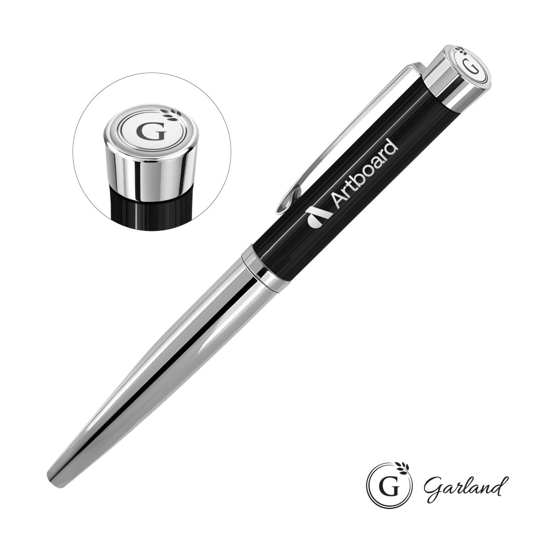 Garland® Executive Monogram Empire Felt Tip Pen - Chrome 1