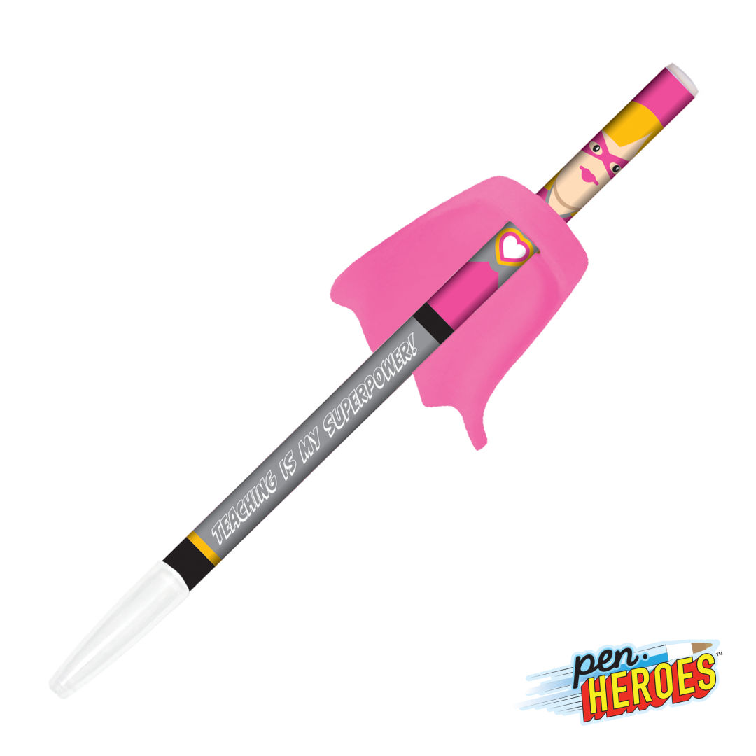 Pen Heroes™ Superhero Series Female w/Cape Pen 1
