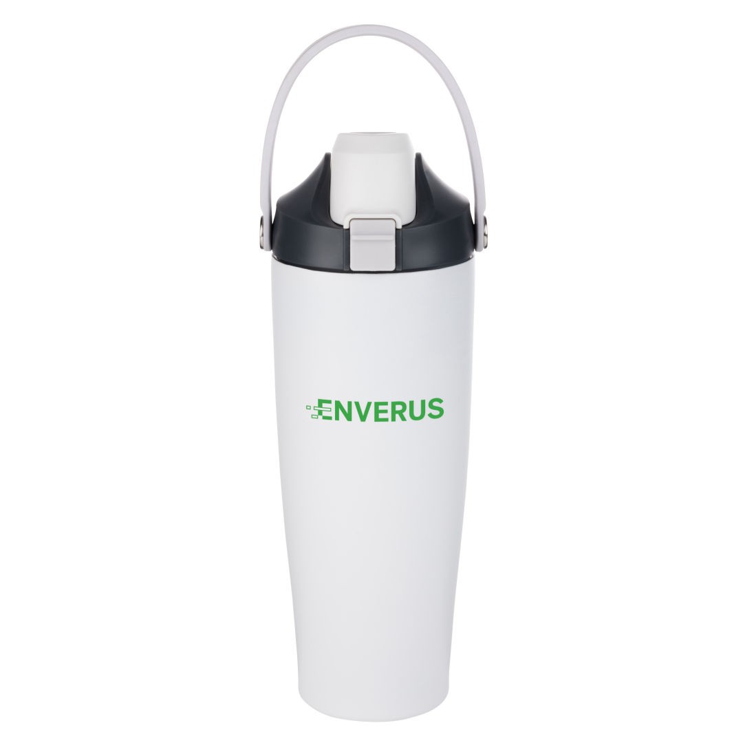 Carraway SS Tumbler w/Carrying Handle - 30oz - White / 30 oz