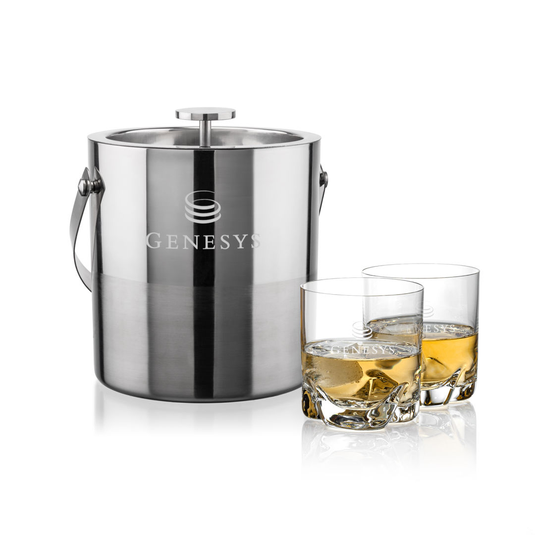 Catania Ice Bucket & Hillcrest On-the-Rocks Set 1