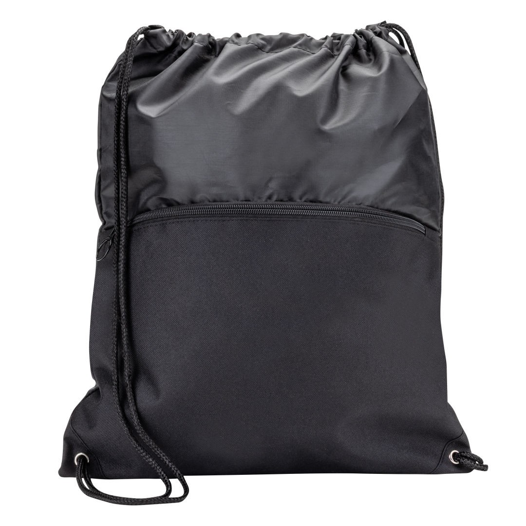 Jadis Drawstring Bag w/ Zipper Pocket 2