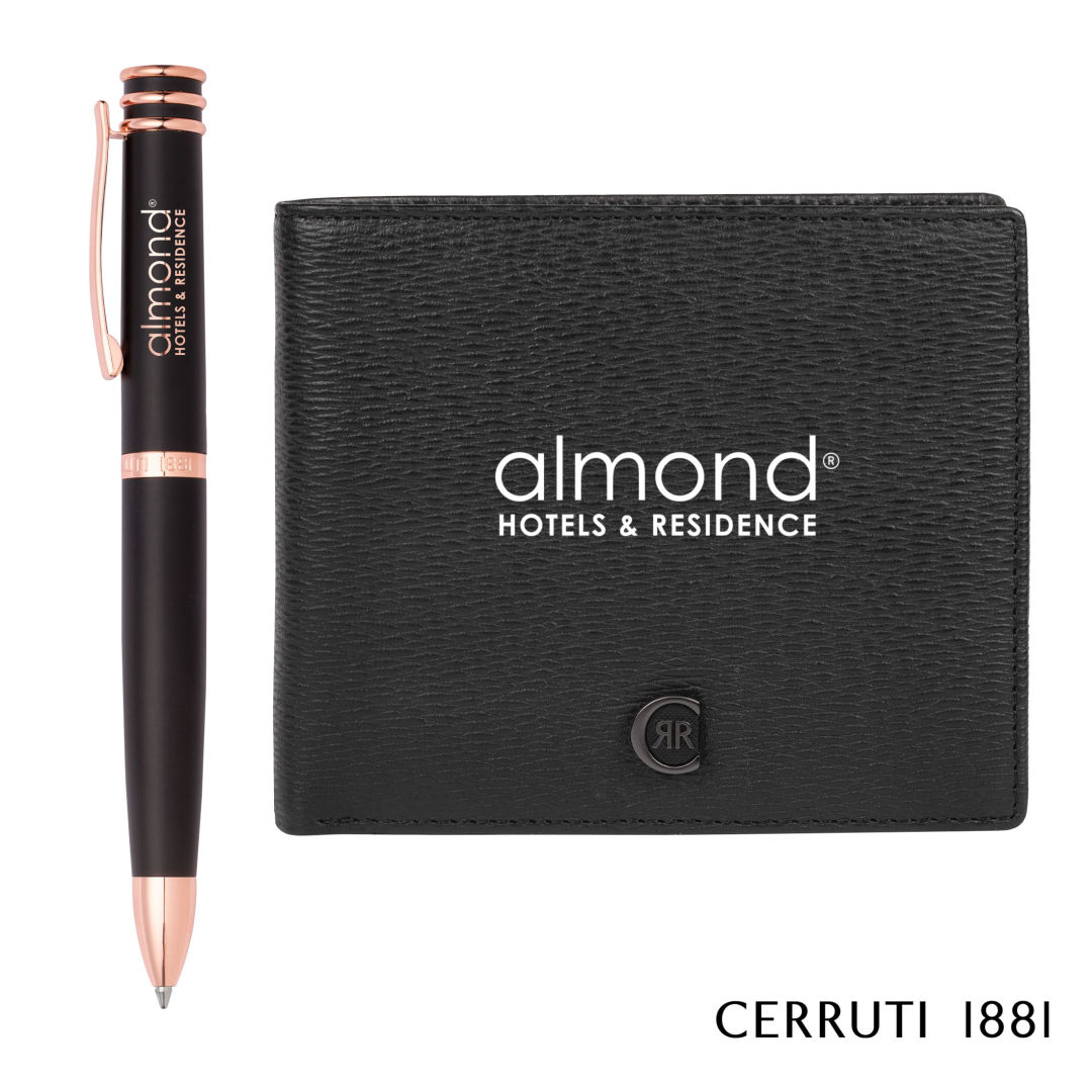 Cerruti 1881® Bond Card Wallet & Austin Ballpoint Pen Gift Set 1