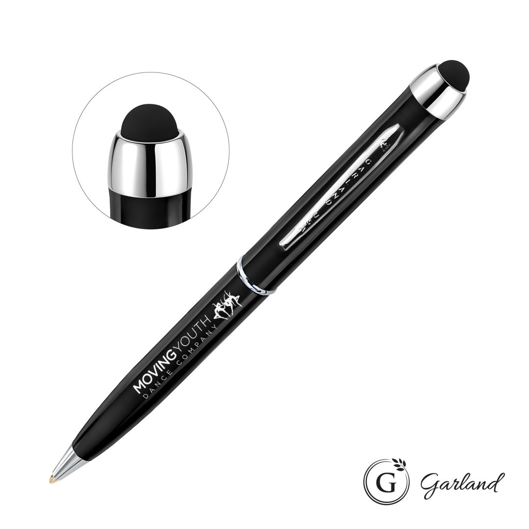 Garland® Stylus High Gloss Ballpoint Twist Pen - Chrome 1