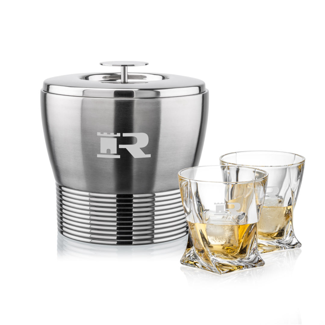 Genoa Ice Bucket & Oasis On-the-Rocks Set 1