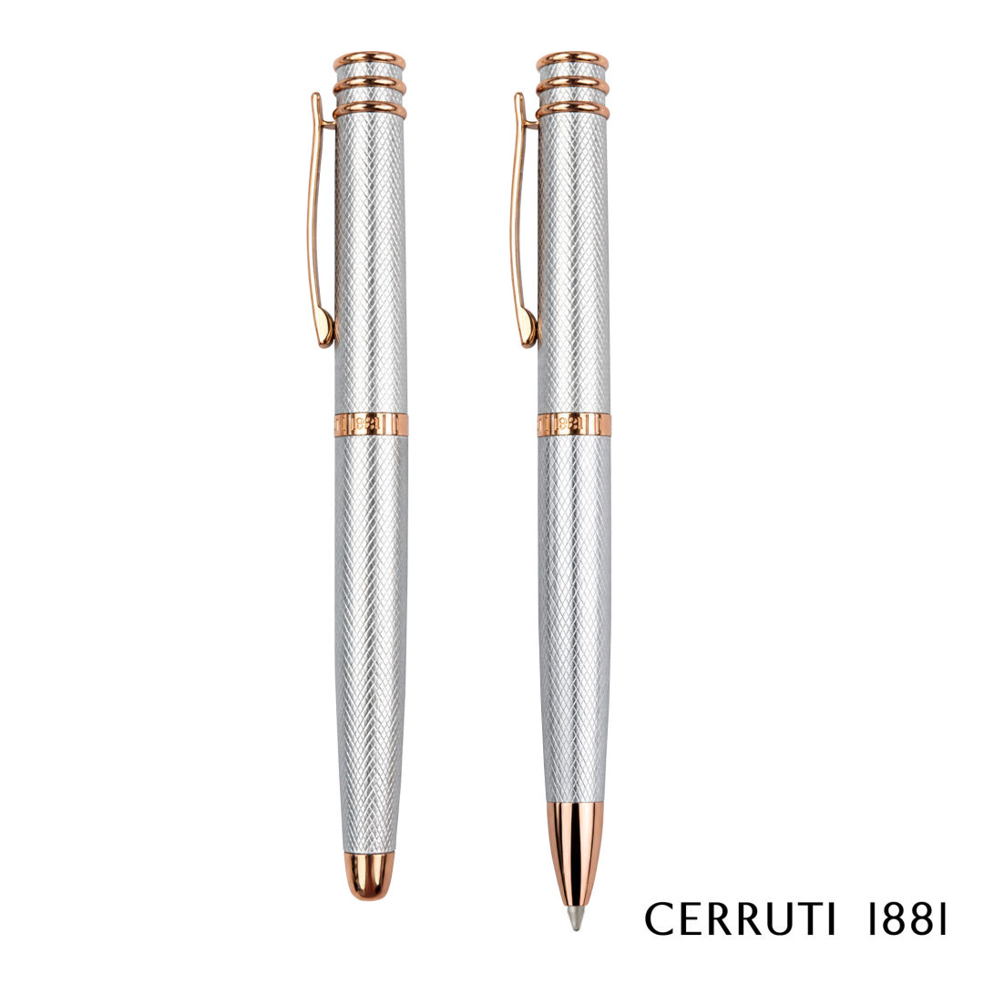 Cerruti 1881® Austin Diamond Ballpoint & Rollerball Pen Set 1
