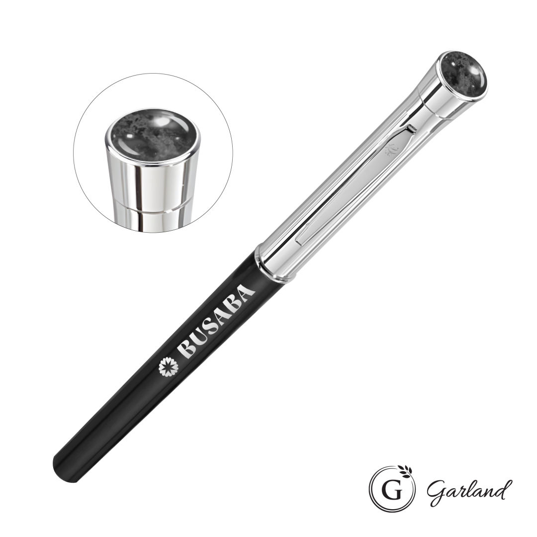 Garland® Monogram Aura Rollerball Pen - Chrome 1