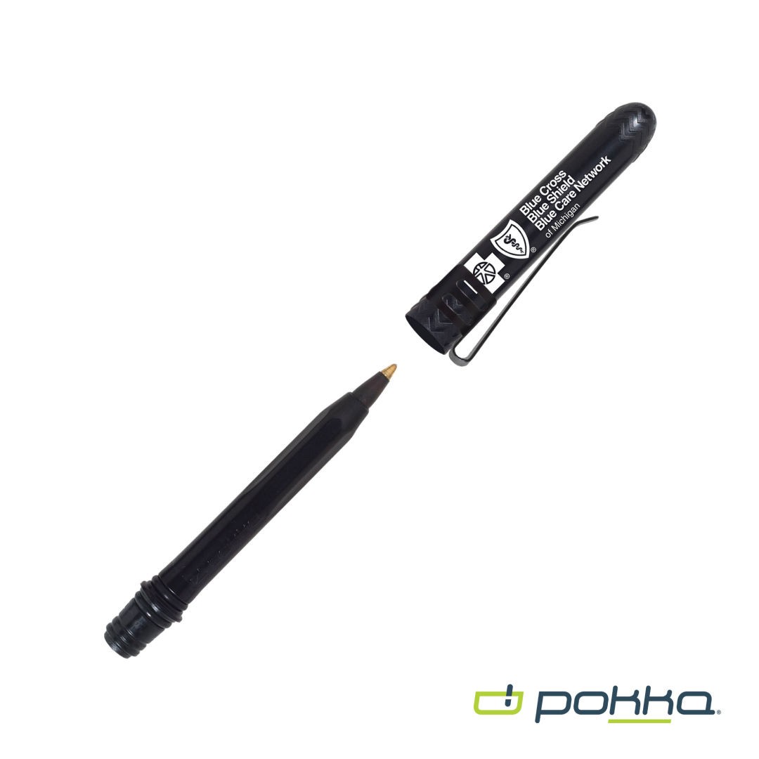 Pokka® Pocket Pen w/Clip in Tin Box 1