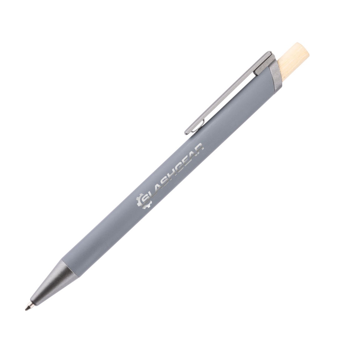 Shearwater Ballpoint Pen w/Bamboo Clicker - Grey