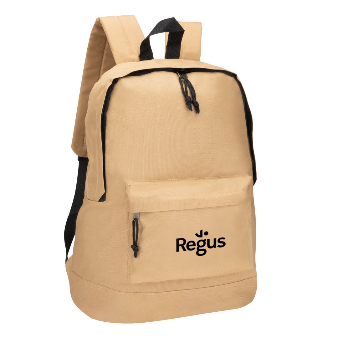 Geopacker Multi-Pocket Zipper Backpack - Khaki