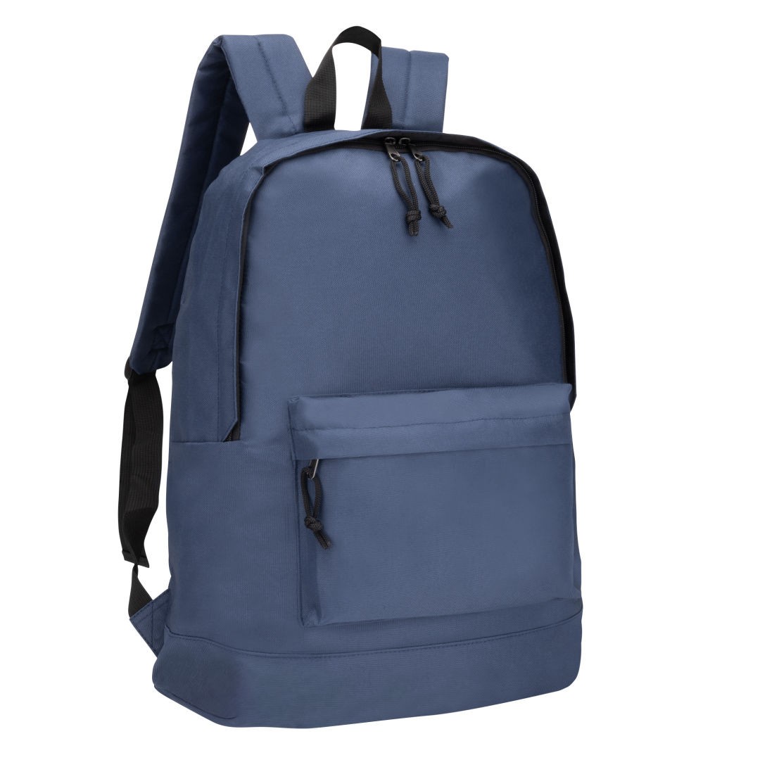 Geopacker Multi-Pocket Zipper Backpack - Blue (Blank)