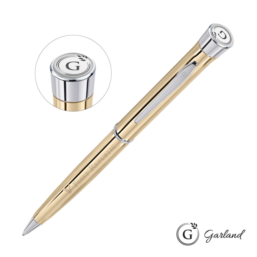 Garland® Signature Twist Ballpoint Pen - Gold Barrel 1