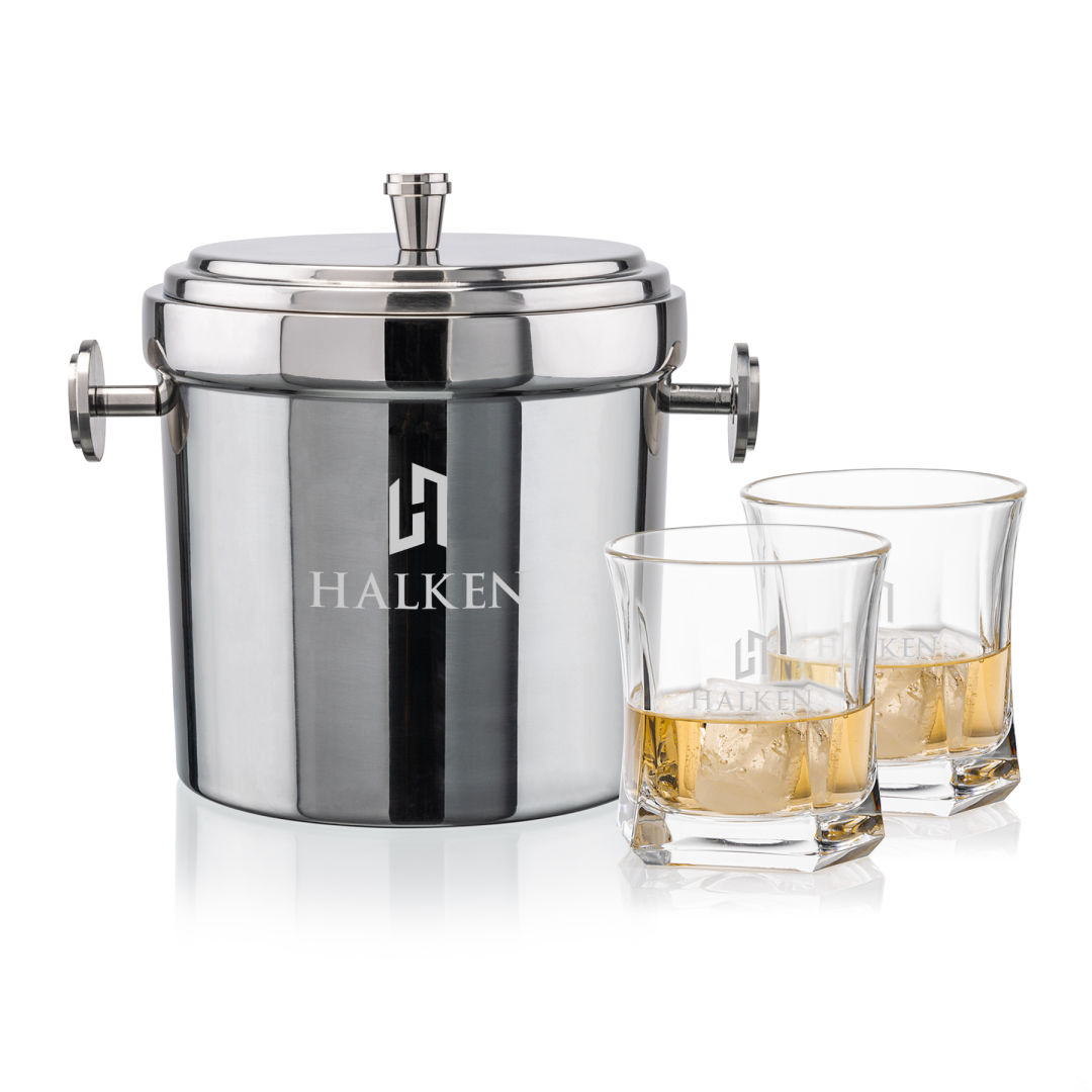Milano Ice Bucket & Avalon On-the-Rocks Set 1
