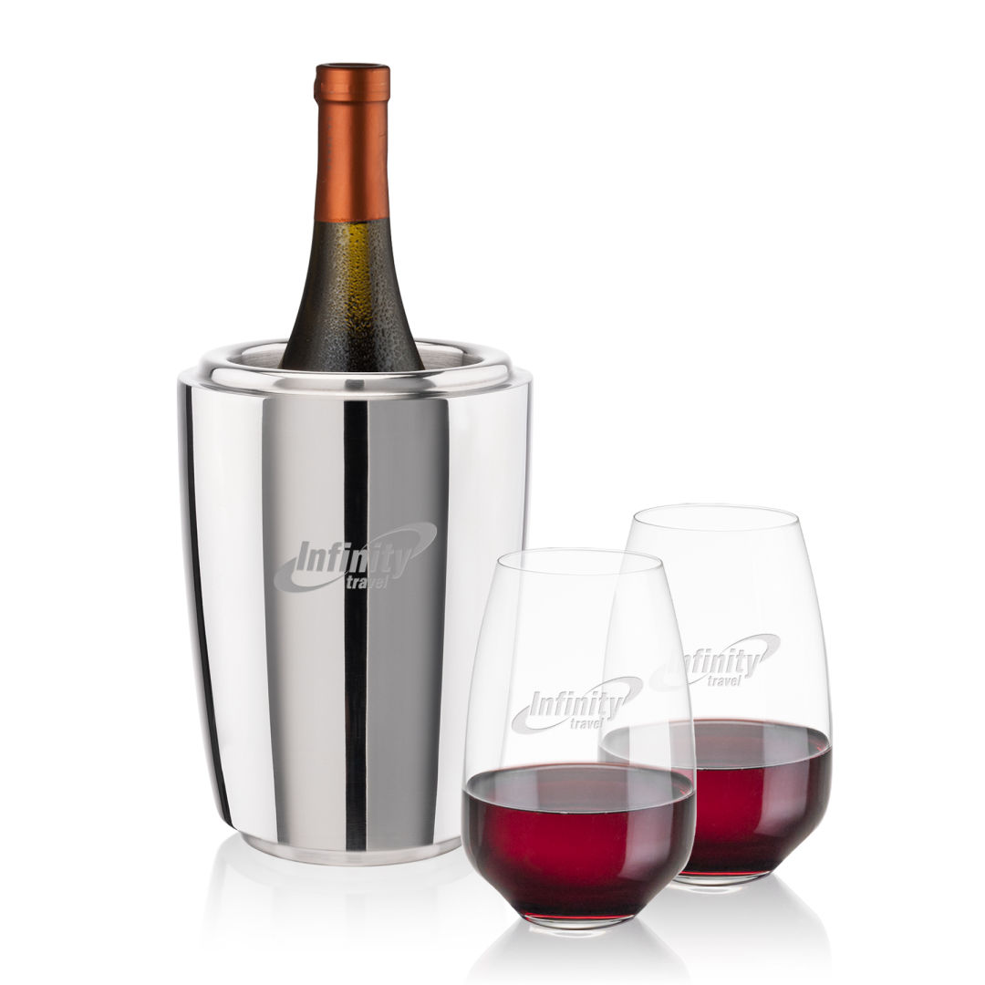 Pescara Wine Cooler & Oldham Stemless Wine Set 1