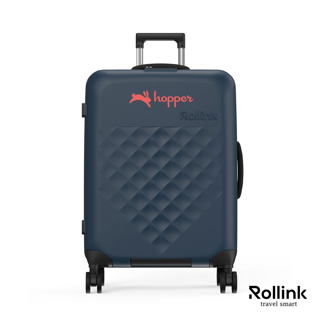 Rollink® Flex 360 Medium Checked 4 Wheel Suitcase 1