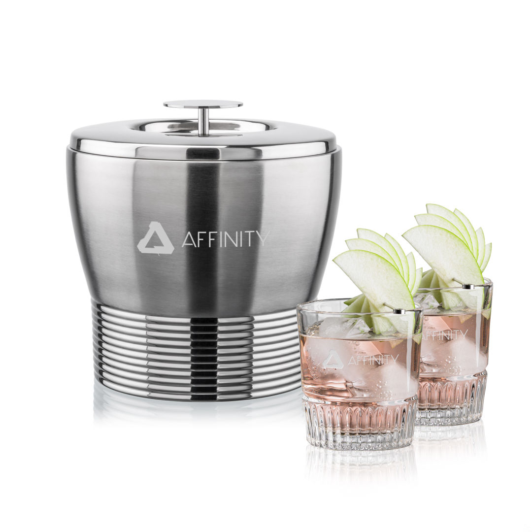 Genoa Ice Bucket & Newkirk On-the-Rocks Set 1
