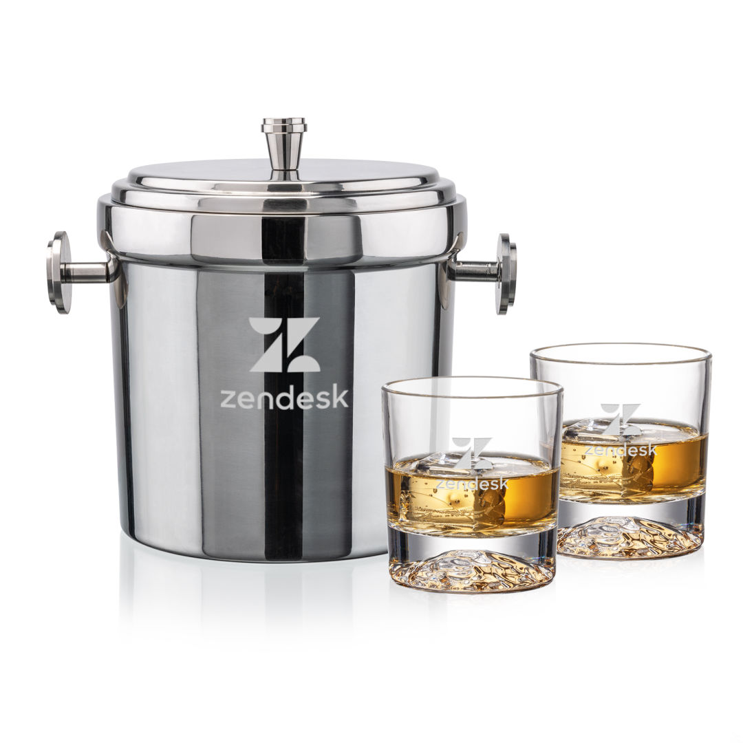 Milano Ice Bucket & Heathfield On-the-Rocks Set 1